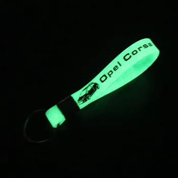 

Car Key Chain Luminous Silicone Emblem Badge Car Logo Keychain Key Ring for Opel Corsa Car Styling Auto Car Accessories