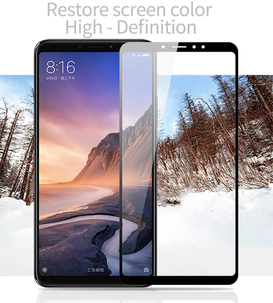 2.5D Премиум Закаленное стекло для Xiaomi Mi Max 2 3 Pro 8 SE 5X A1 9 pocophone F1 POCO X3 NFC Защитная