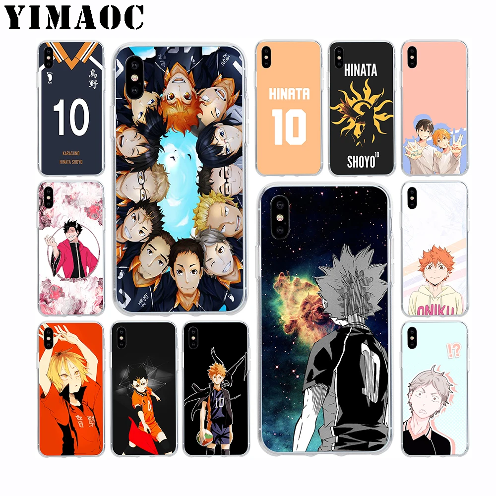 

YIMAOC Haikyuu 3 Soft TPU Silicone Case for Apple Iphone Xr Xs Max X 10 8 Plus 7 6S 6 Plus SE 5S 5 7Plus 8Plus Cover