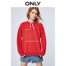 ONLY 2019 Women's Hong Kong Style Loose Fit Pullover Hoodie |11919S596 ONLY 2019 Women's Hong Kong Style Loose Fit Pullover Hoodie |11919S596