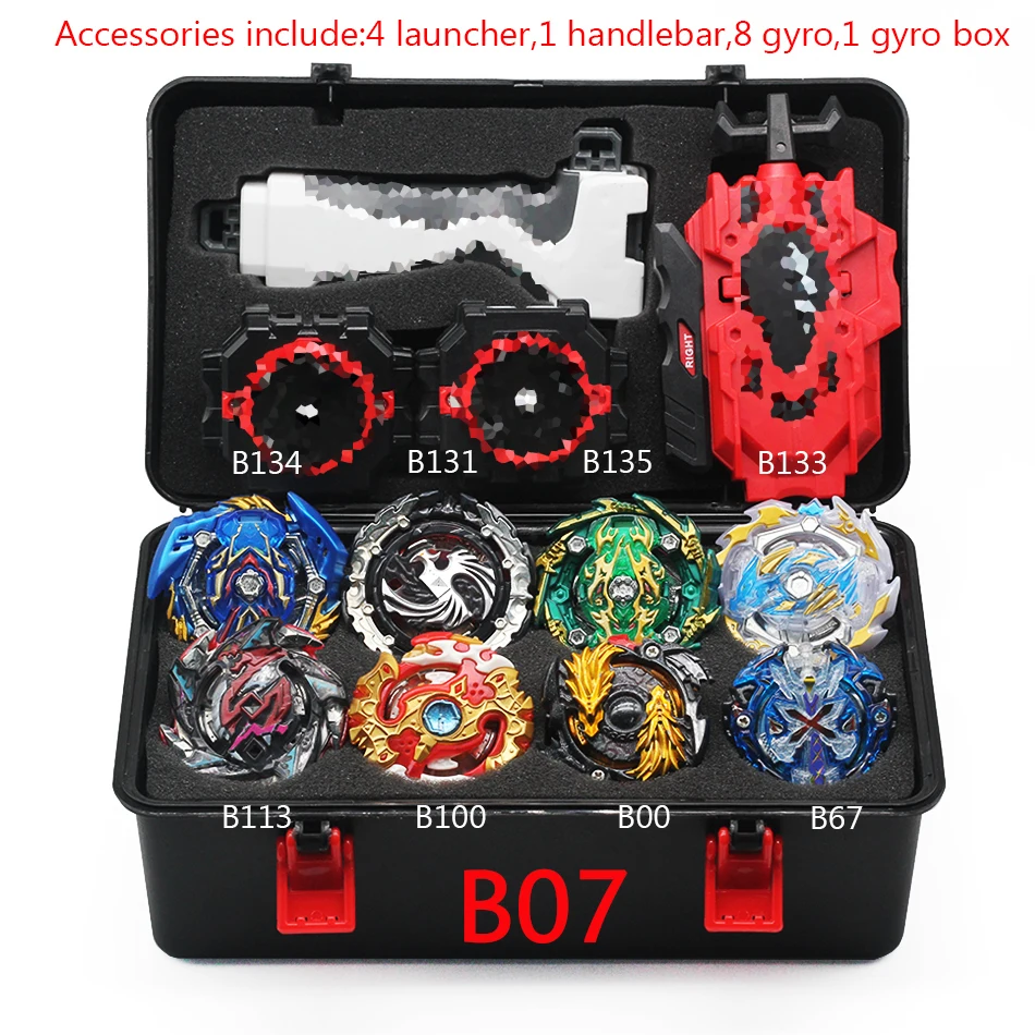 Топ Beyblade Burst Bey Blade игрушка из металла Funsion Bayblade набор коробка для хранения с ручкой пусковая пластиковая коробка игрушки для детей