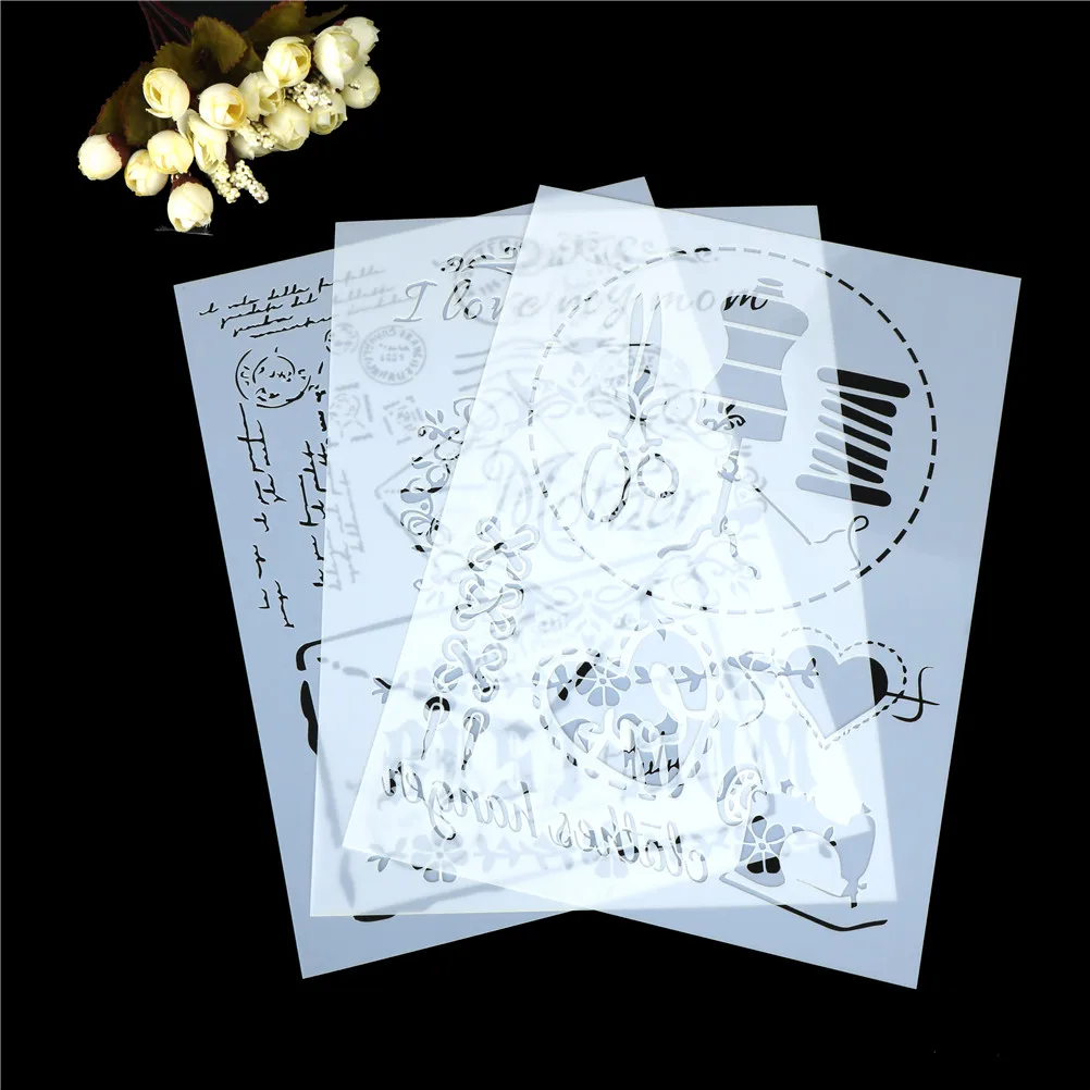Декоративные тисненая картонная открытка Ретро Париж наслоения Трафареты Для рисунки на стену Скрапбукинг штемпель для тиснения альбом