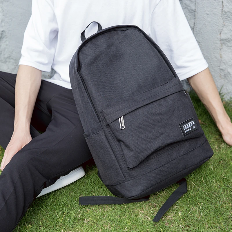 

Large Capacity Canvas Double Shoulder Bags Student Bag Computer Laptop Backpack Canvas Preppy Style