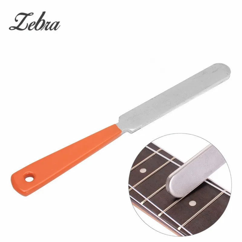 

Zebra 1pcs Stainless Steel Guitar Fret Crowning Luthier File Narrow Dual Cutting Edge Tool For Musical Guitar Parts Accessories
