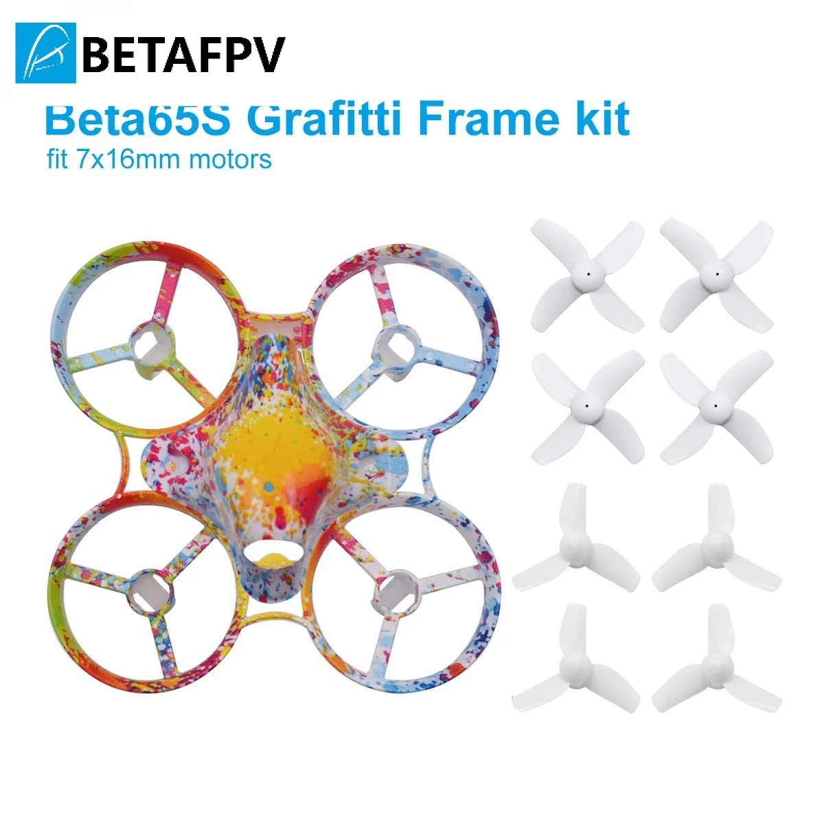 Beta65S 65 мм Whoop Frame Kit Grafitti рама для фристайла навес 31 3 детали-лопасти 4-детали-лопасти
