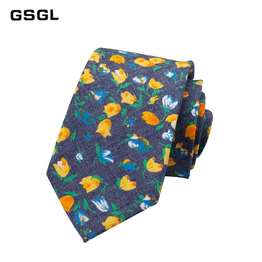 

Vintage Floral Cotton Ties for Men Wedding Business Tie Slim Corbatas Fashion Casual Printed Tie Necktie