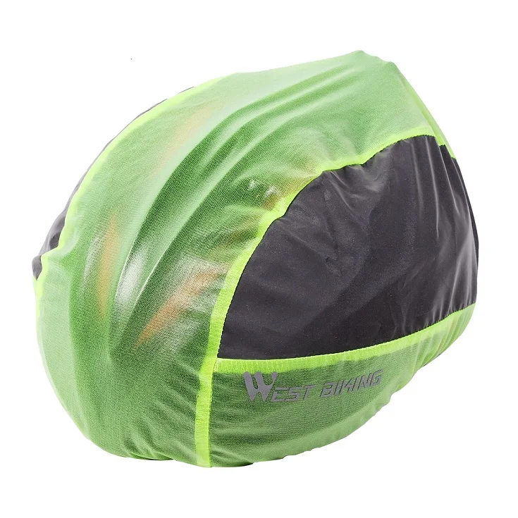 West Biking Светоотражающая Крышка для шлема непромокаемая защита от пыли ультралегкие Аксессуары для велосипеда дорожный MTB горный велосипед чехол для велосипедного шлема - Цвет: Reflective Cover
