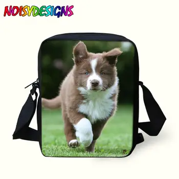 

Mini Messenger Bag Dog Pattern Shoulder School Bags Boys Girls Bookbag Border Collie Schoolbags For Mochila