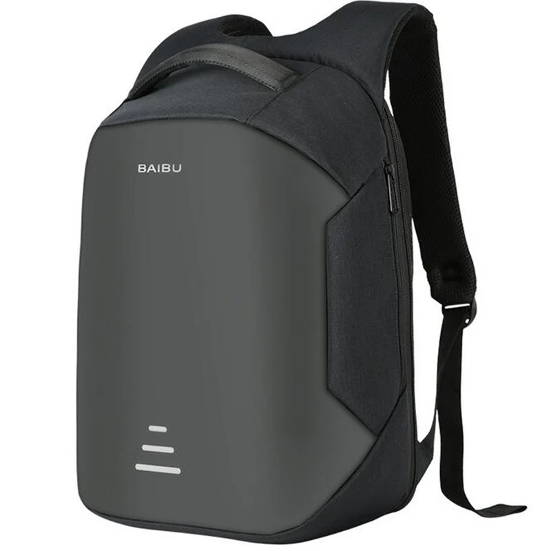 2017 Mochilas de Los Hombres Urbanos de Carga USB Portátil Mochila Minimalista Moda antirrobo Mochila Informal Mochila Impermeable Bolsa de Viaje