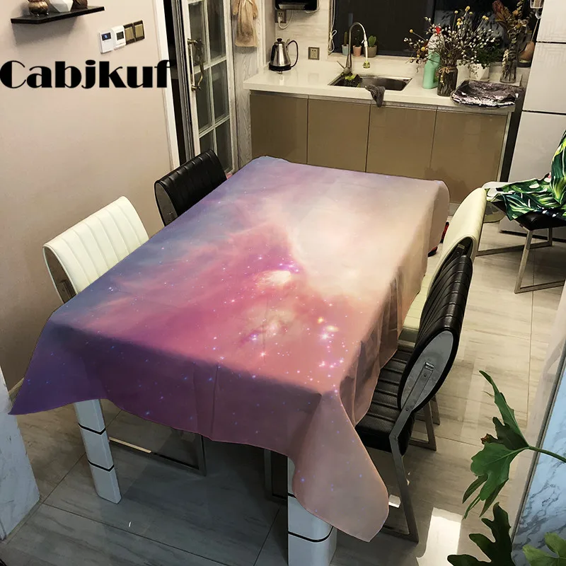 

Dreamy Gal Plants Pattern Polyester PVC Tablecloths Decorative Home Decor Table Cloth High Quality Waterproof tablecloth Cover