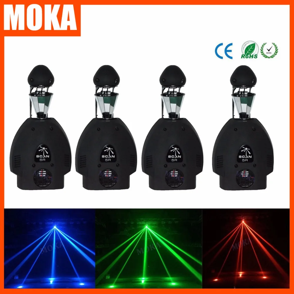 4Pcs/Lot Sharpy 200W Rotate Scamper 5R Led Moving Head Light Roller Scanner Dj Party Disco AC110V-240V Beam Light