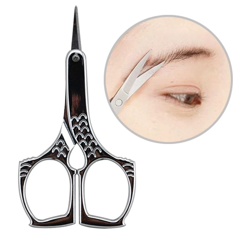 

1 PC Pink Eyebrow Nail Trimmer Scissors With Comb Remover Makeup Tools Grooming Women Shaping Trimmer Eyelash Hair Clips