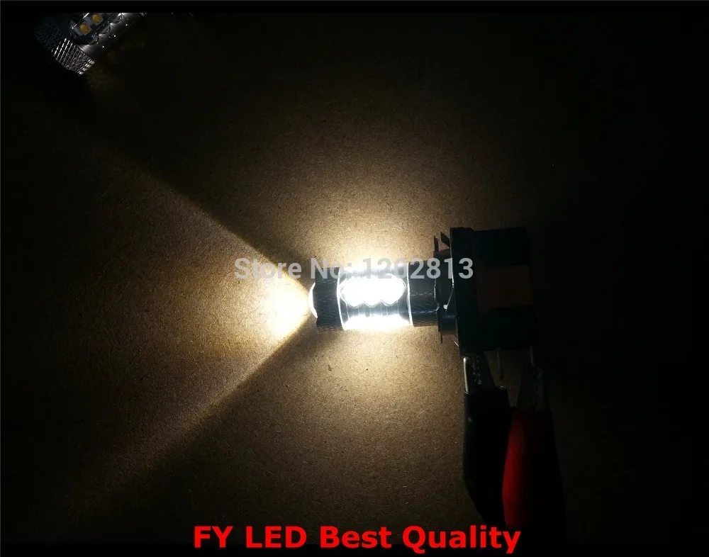 Бесплатная доставка 2 шт. Weiss 6000K LED H15 PWY24W 80 Вт Canbus Abendlicht 12 В/24 В для udi BMW Mercedes Volkswagen|led