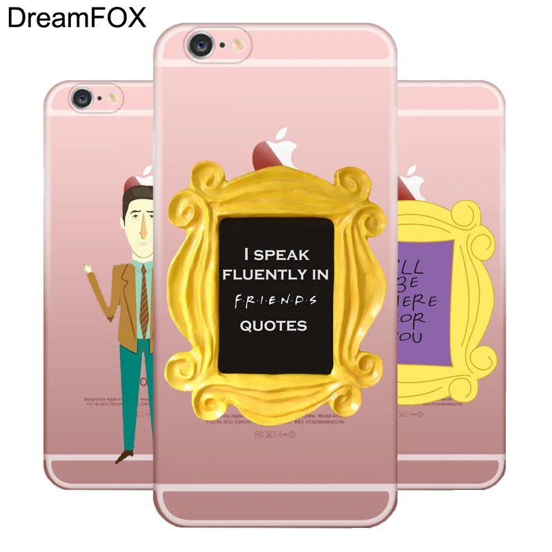 Koop DREAMFOX L051 Vrienden Funny Tv Show Zachte TPU Silicone Case Cover Voor Apple iPhone X XR XS Max 8 7 6 6 s Plus 5 5 s SE 5C 4 4 s