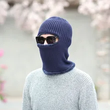 Брендовые зимние шерстяные Лыжные шапки, теплые шапочки, вязаные мужские шапки, вязаные шапки для мужчин и женщин, Балаклава, головные велосипедные шапочки