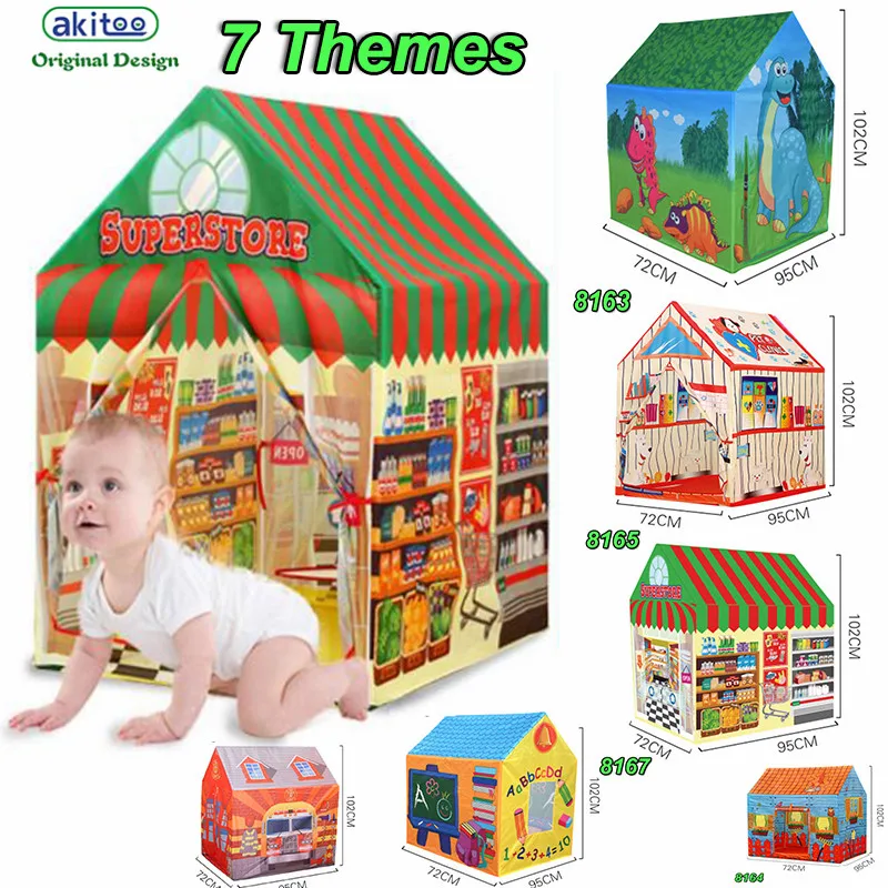 Akitoo новые игрушки для детского сада детские палатки домашние и уличные юрты игровой дом принцессы маленький дом замок детские палатки