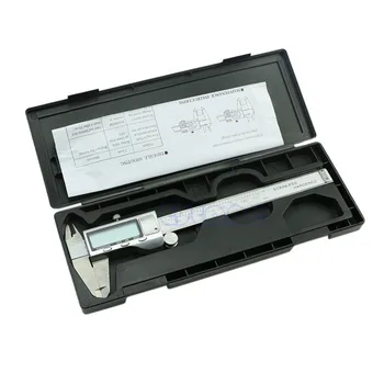 

OOTDTY Stainless Steel Electronic Digital Vernier Caliper Micrometer Guage LCD 6" 150mm