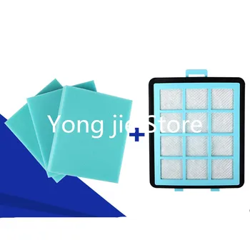 

4* Vacuum Cleaner Accessorie 1* Hepa Dust Filters Net +3*Cotton for Philips FC8764 FC8766 FC8761 FC8760 FC8767 Replacement parts
