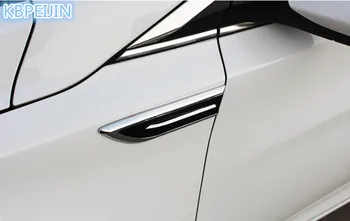 

1Pair Car Shark Gills 3D Vent Air Flow Fender Sticker for fiat punto 500 bravo freemont stilo panda ducato linea accessories
