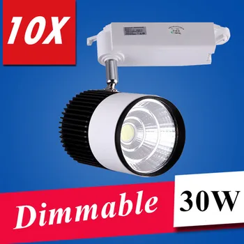 

2016 LED lights Wholesale Retail 30W COB Dimmable Led Track Light,Spot Wall Lamp,Soptlight Tracking led AC85-265V light
