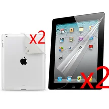 Комплект из 2 предметов новые ЖК-дисплей прозрачная, защищающая весь Плёнки передней и задней Экран защитная пленка защита для Apple iPad 2/3/4 iPad2 iPad3 iPad4 9,7"
