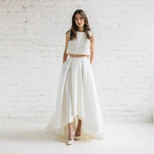 Винтажная Высокая Низкая Женская атласная юбка длиной до пола, однотонная Высококачественная Длинная женская юбка на заказ, любой цвет