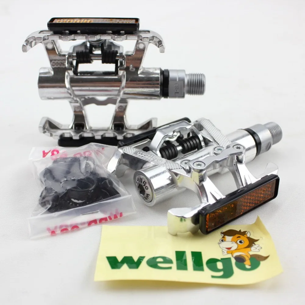 Wellgo,, с099, шариковый подшипник, для горного велосипеда, двухсторонние педали, для шоссейного велосипеда, двойное использование, для велоспорта, ультралегкие, фиксирующие педали