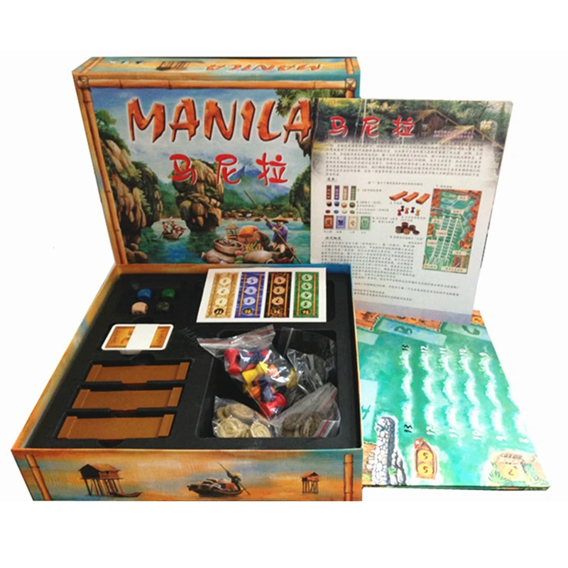 

2019 Manila Chess Board Game For 3-5 Players Table Toys Game For Family And Party