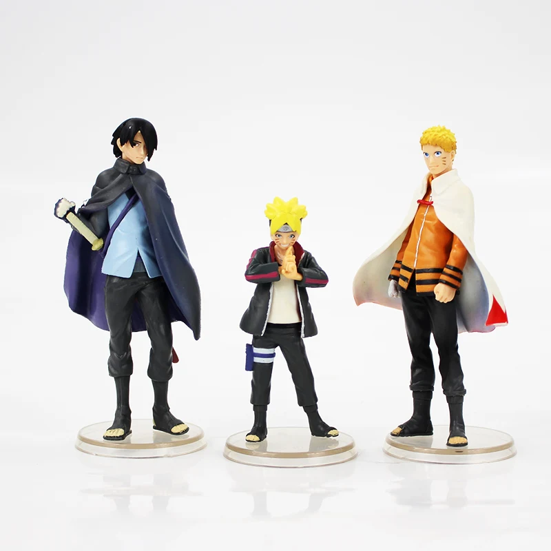 

3pcs/lot 9-12cm Anime Uzumaki Naruto Boruto Sasuke Susanoo Uchiha PVC Action Figure Collection Model Toy