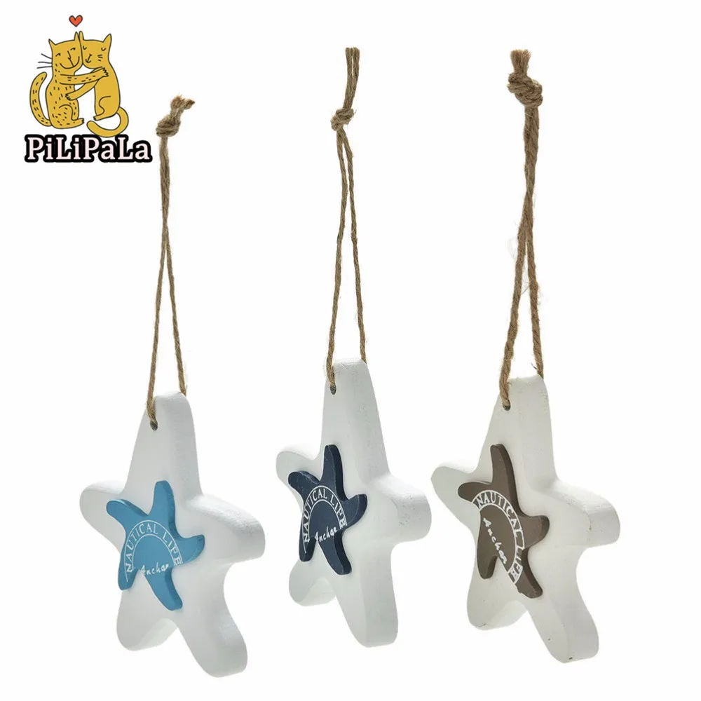 3pcs-lot-DIY-Wooden-Starfish-Christmasnging-Room-Decor-Christmas-Tree