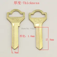 A064 правый паз слесарь Keymother латунь дом, двери пустой ключ заготовок ключи 25 шт./лот