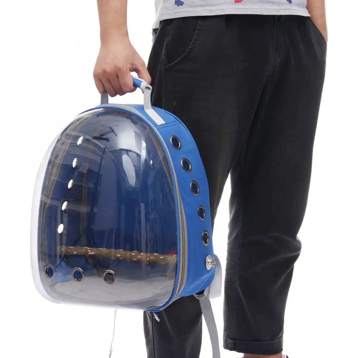 Pet рюкзак с попугаем маленькая переносная клетка для путешествий на открытом воздухе Удобная дышащая расширяемая переноска задняя Сумка космическая капсула