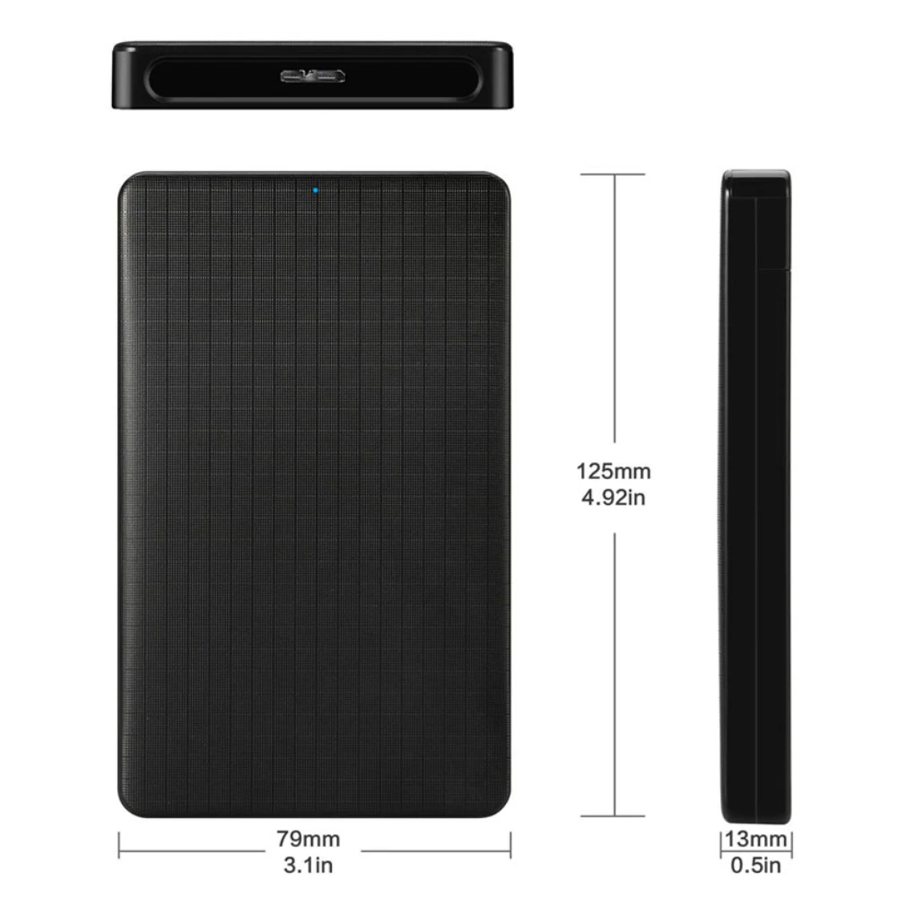 Оптовая Продажа Модный плед USB 3,0 7 + 15 SATA 2,5 дюймов HDD корпус внешний жесткий диск