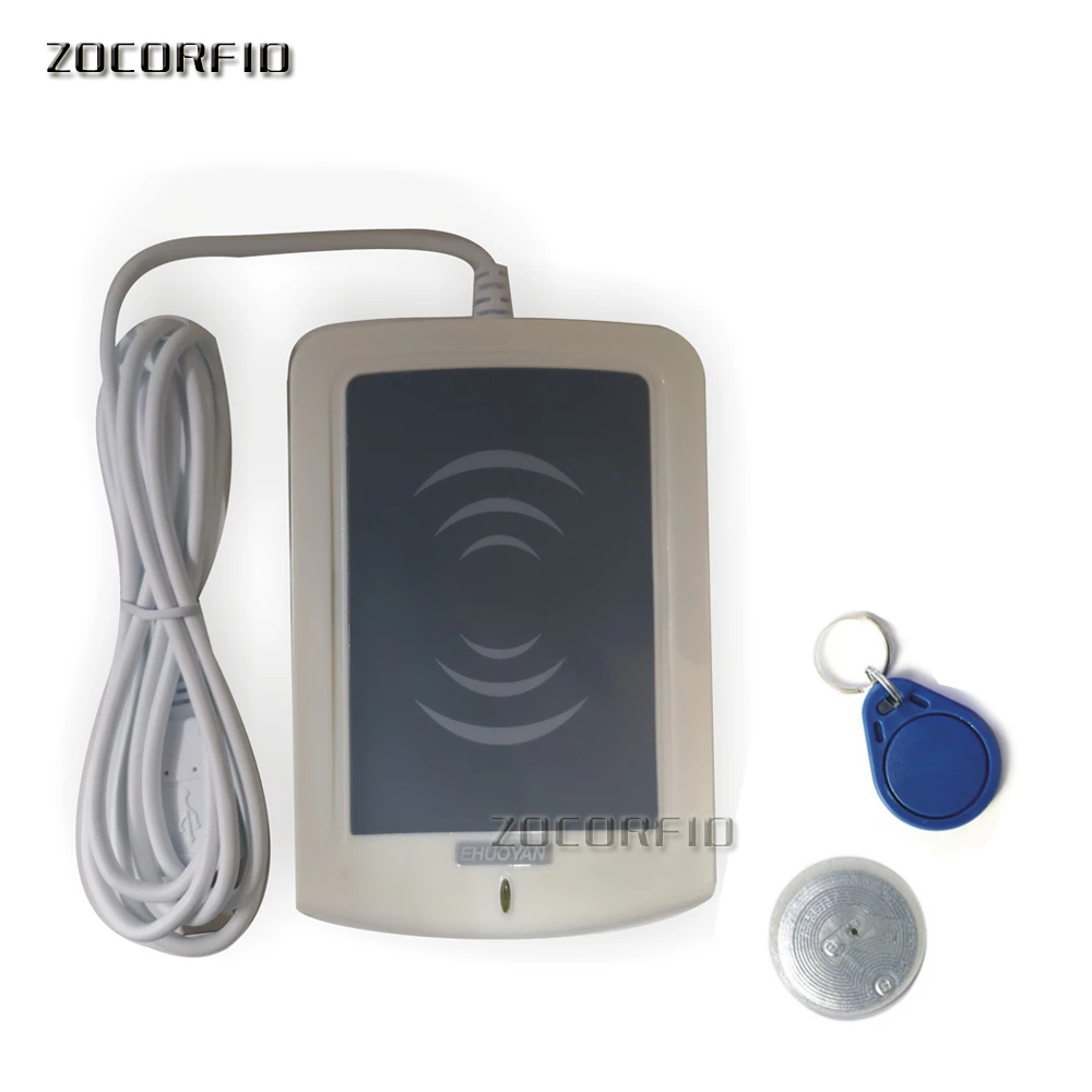 

ER302 RFID 13.56MHz USB NFC Read- Writer + SDK + IC card and NFC Tag + software Reader ISO14443A 1K support UID card