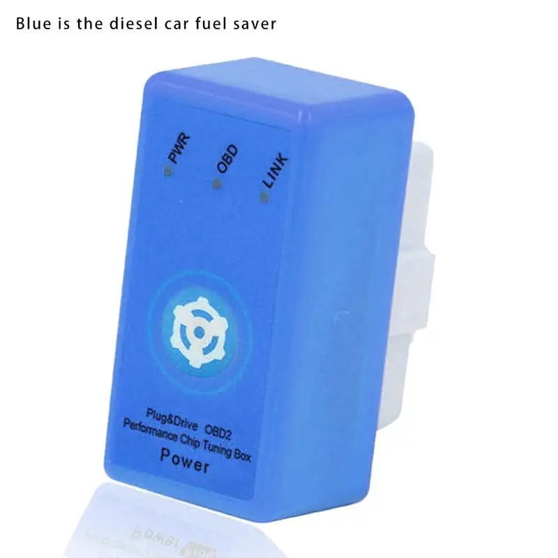 Стиль 1 шт. топливный экономайзер Plug And Drive Super OBD2 чип тюнинг коробка автомобиля диагностический инструмент для Автомобили, работающие на бензине - Цвет: Blue