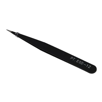 

1.0mm ESD-12 Precision Tweezer Set Antistatic Tweezers Stainless Anti-static Tweezers high quality Tool Kits