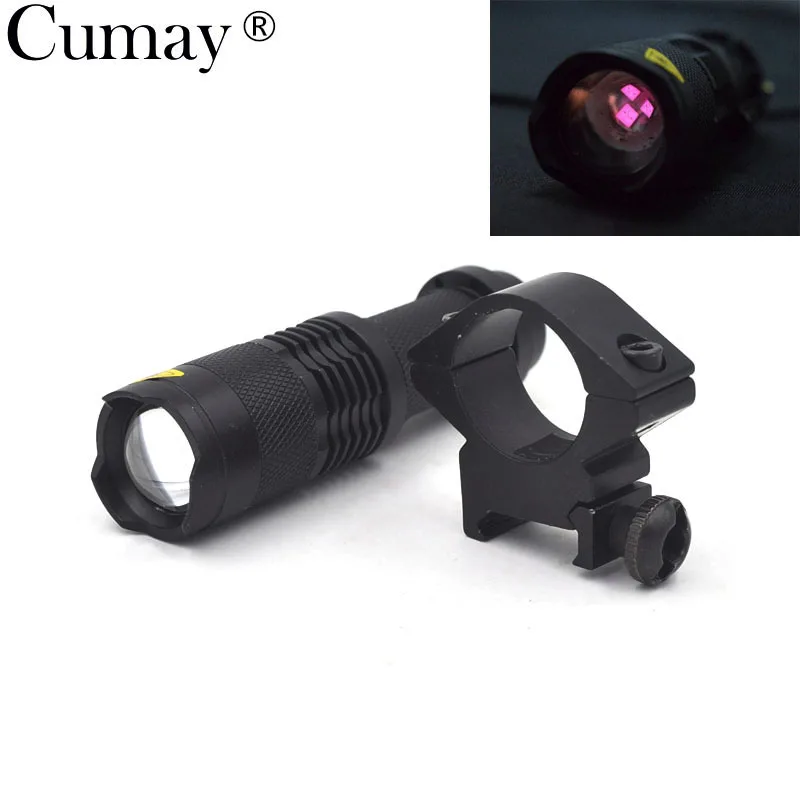 

2018 New IR Lamp 3 Core 850nm 3W Zoom Infrared Light Flashlight Hunting Torch Night Vision Power Need AA Battery