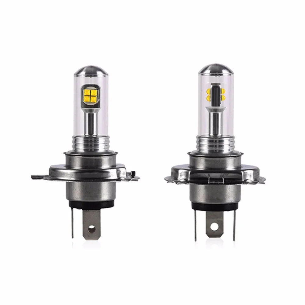 

1pc Super Bright 8 LED H4 COB Motorcycle Headlight Headlamp Hi-Lo Beam Motorbike Front Fog Light Lamp Bulb DC 12V 6500K 2000lm