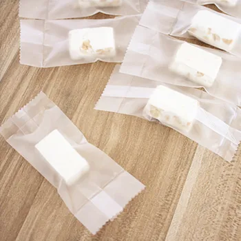 

600 heat seal candy packaging bag - plastic bakery gift bags 4x10cm
