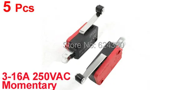1 упаковка (5 шт./лот) x SV 166 1C25 AC 250V 16A длинный роликовый рычаг с петлей рычага