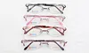 BCLEAR Beautiful women cat eye style metal alloy eyeglasses new half frame female eyewear black pink purple red color hot 1012 ► Photo 2/6