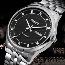 CASIMA Automatic Self-Wind Business Men Watches Leisuer Sapphire Men’s Watch Male Calendar Waterproof Steel Strap Wristwatches