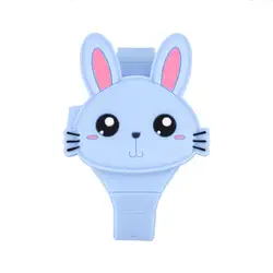 Милые детские часы с мультяшным кроликом для мальчиков и девочек жидкокристаллический цифровой спортивный флип детские часы
