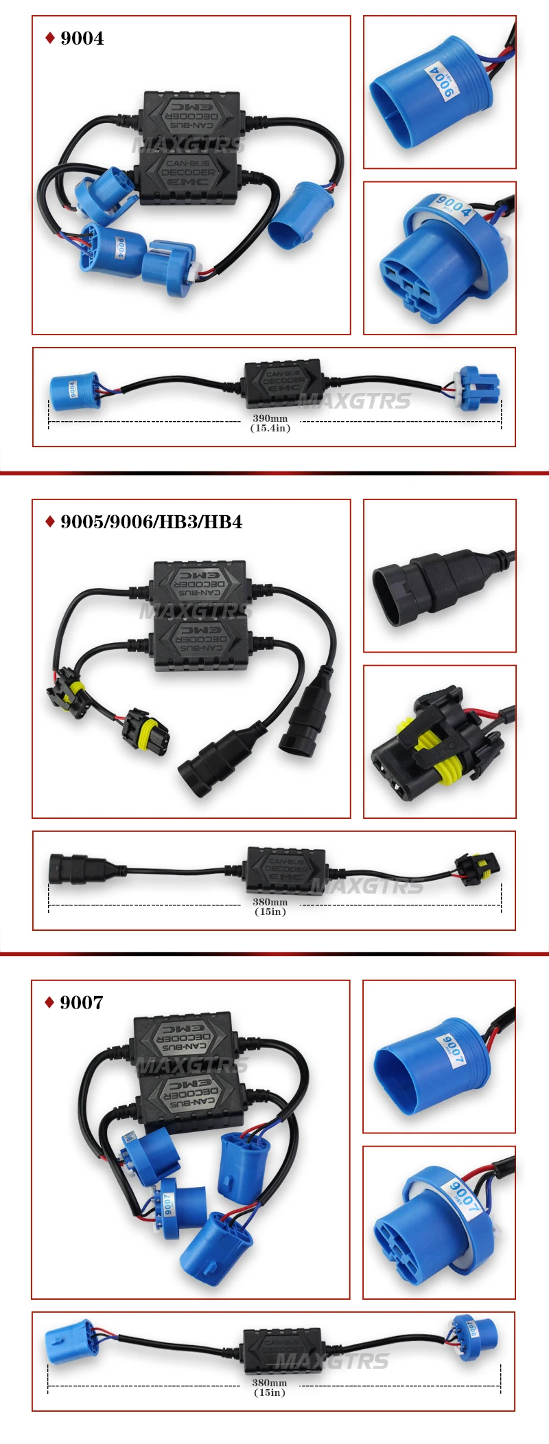 2x H1 H3 H4 H7 H8 H11 H13 9005 9006 9004 9007 EMC автомобильные светодиодный декодер HID CAN-шина с компенсатором помех фары Противотуманные фары DRL IC без ошибок