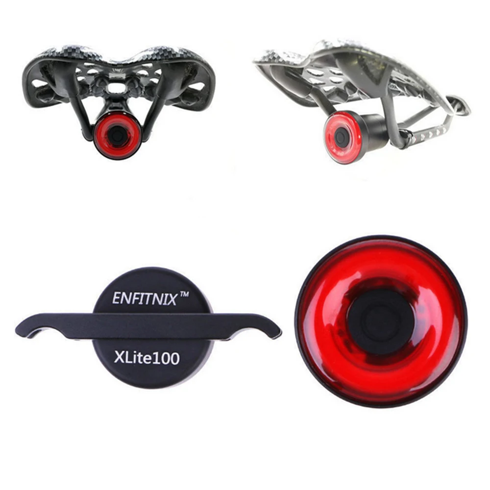 Best USB Rechargeable Light Intelligent Bike Tail Light  Control  Brake Rear Lamp Cycling Accessories 6