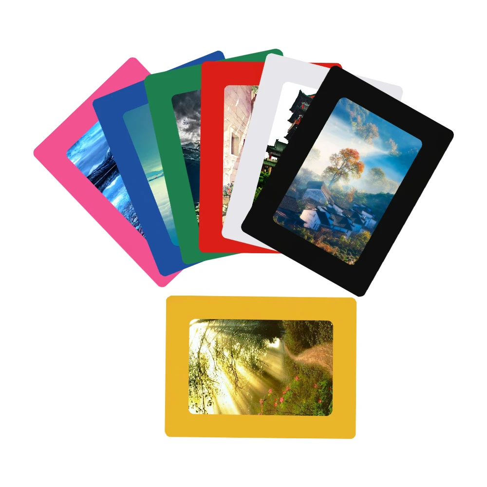 

1PC Colorful Magnetic Picture Frames 8.9cm*12.7cm Photo Magnets Photoframe Refrigerator PVC Photo Frames Home Decoration