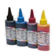 100 ml bunte kompatibel nachfülltinte für canon für hp für epson für samsung für lexmark für dell für brother tintenstrahldrucker 4 stücke