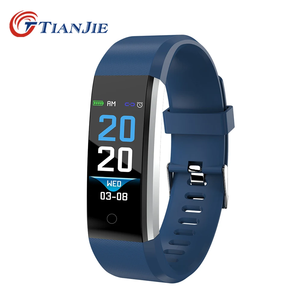 

TIANJIE 115PLUS blood pressure fitness bluetooth waterproof Heart Rate Monitor watch tracker smart bracelet wristband