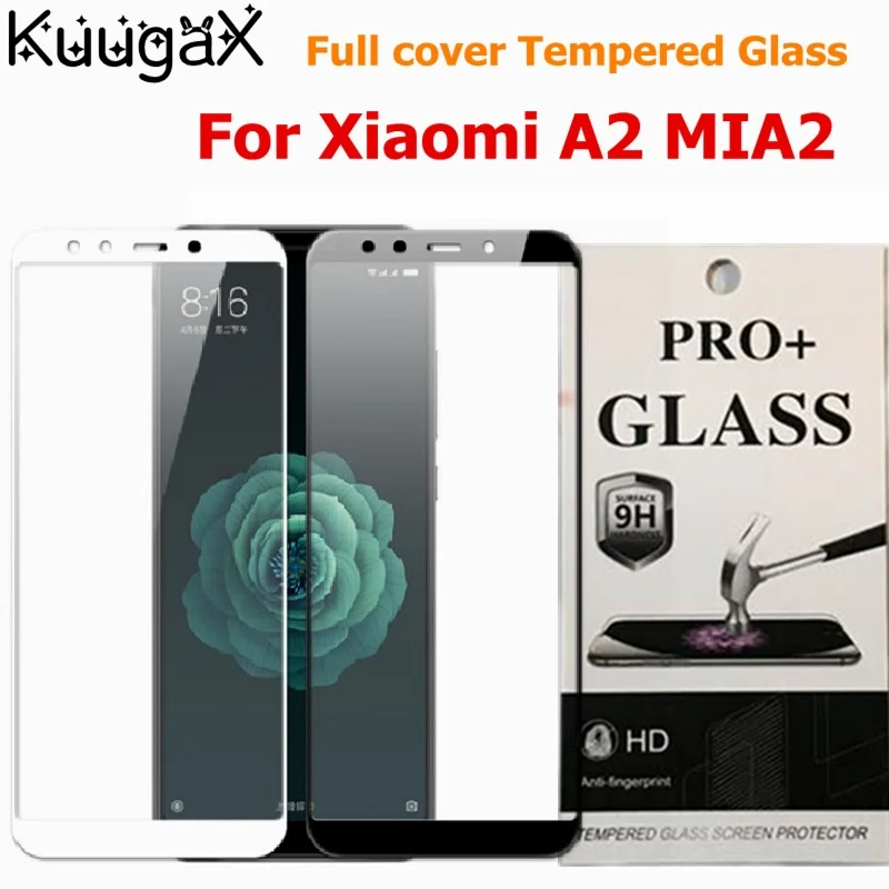 Screen protective all cover Tempered Glass For Xiaomi A2 MIA2 MI A 2 XIAOMIA2 6X 5.99 inch smartphone toughened display cases 9H | Мобильные