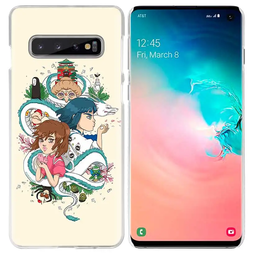 Studio Ghibli Унесенные призраками Тоторо чехол для samsung Galaxy S10 5G S10e S9 S8 M30 M20 M10 J4 J6 плюс J8 Note 8 9 Жесткий Чехол для мобильного телефона